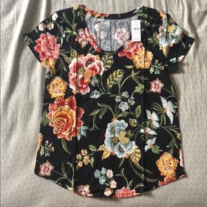 LOFT Vintage Soft Floral Patterned Tee